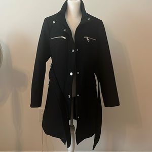Vince Camuto Wool Blend Black Coat